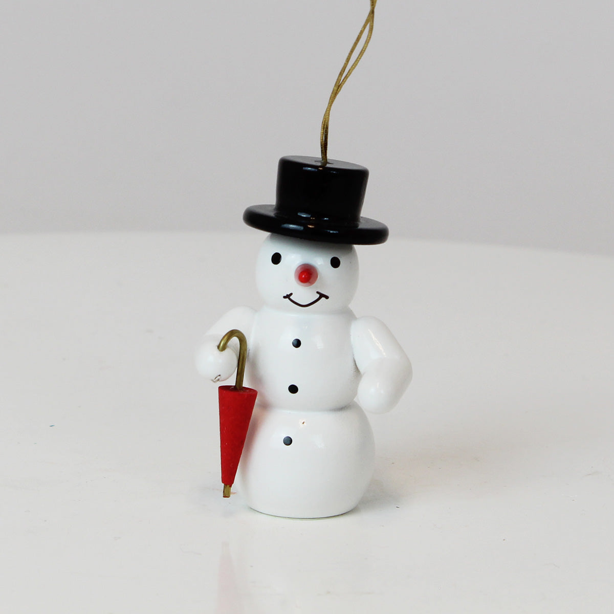 Christbaumschmuck Schneemann mit Schirm