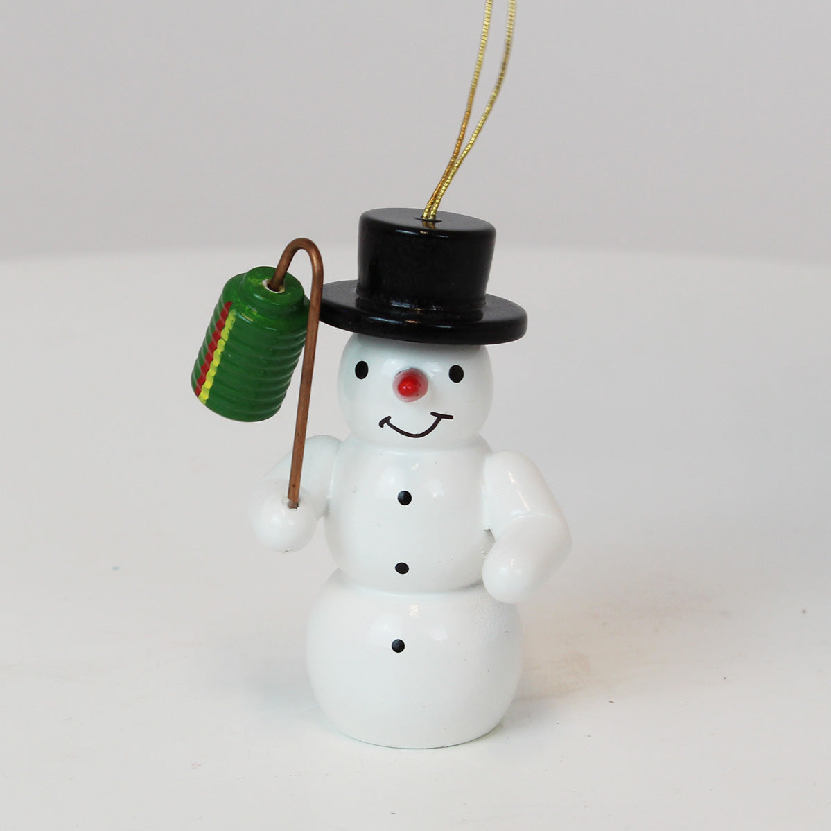 Christbaumschmuck Schneemann mit Laterne