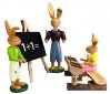 71182 Hasenschule - Lehrer m. 2 Schüler 22-37cm