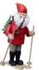 18165  RM Weihnachtsmann auf Ski rot 22cm, 35cm + 52 cm