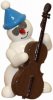 38010 Snowman mit Kontrabass   7cm