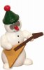 38000 Snowman mit E-Gitarre   6cm