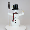 Räuchermann Schneemann mit Zylinder