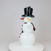 Räuchermann Schneemann mit Zylinder