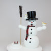 Räuchermann Schneemann mit Zylinder