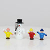 Schneemann mit Kindern