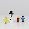 Schneemann mit Kindern