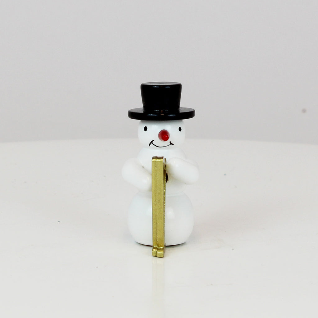 Schneemann mit großer Harfe