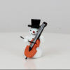 Schneemann mit Kontrabass