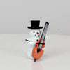 Schneemann mit Kontrabass