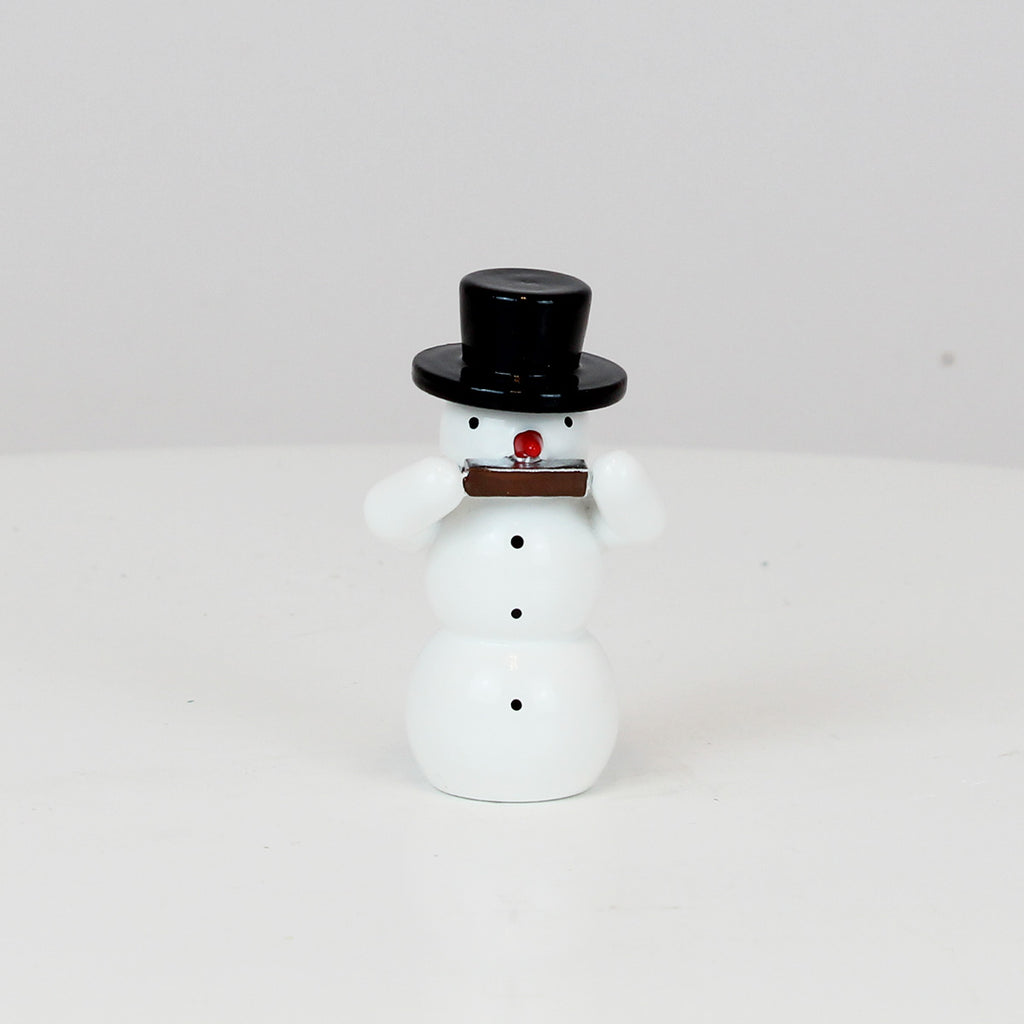 Schneemann mit Mundharmonika