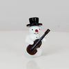 Schneemann mit Gitarre