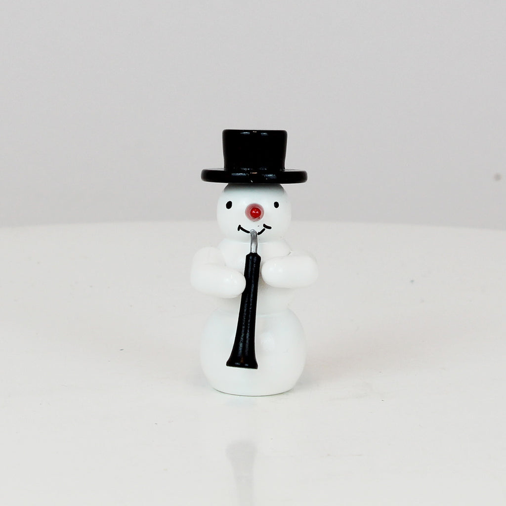 Schneemann mit Oboe