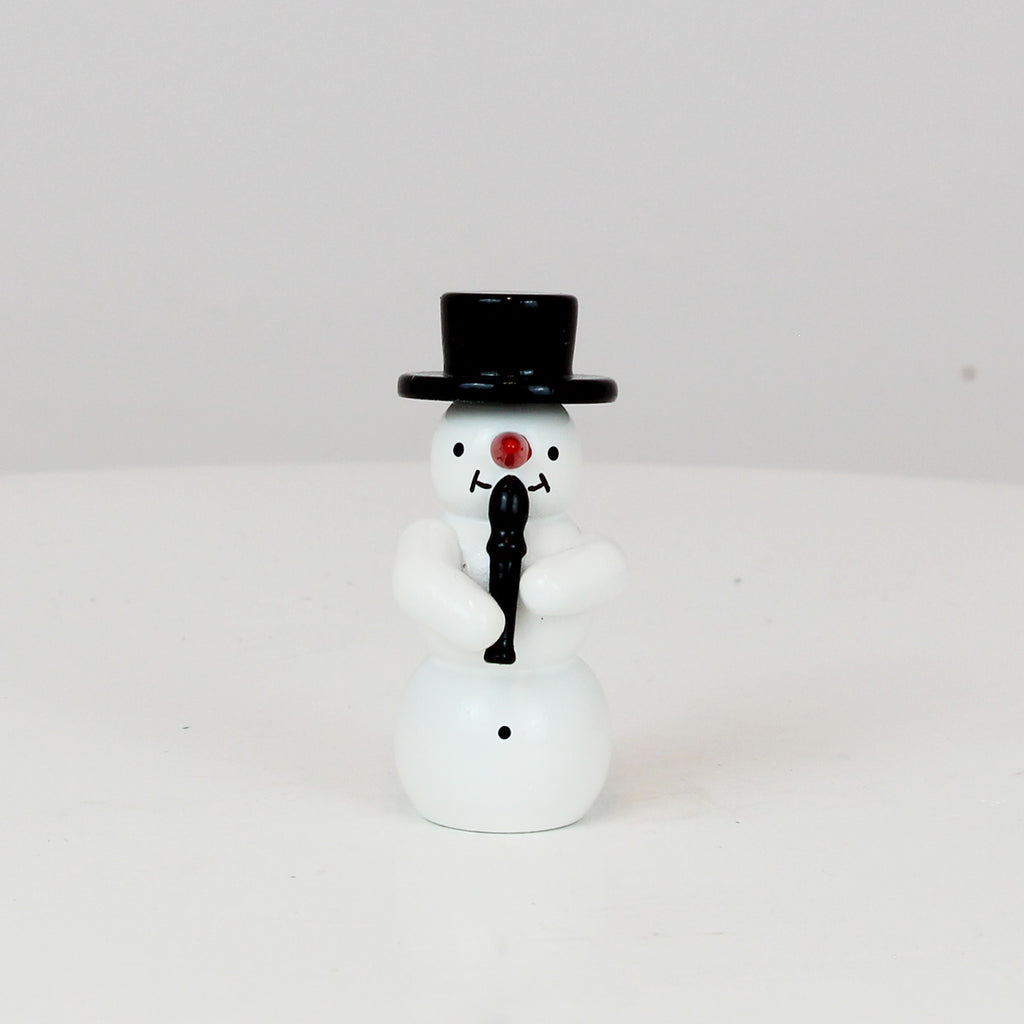 Schneemann mit Blockflöte