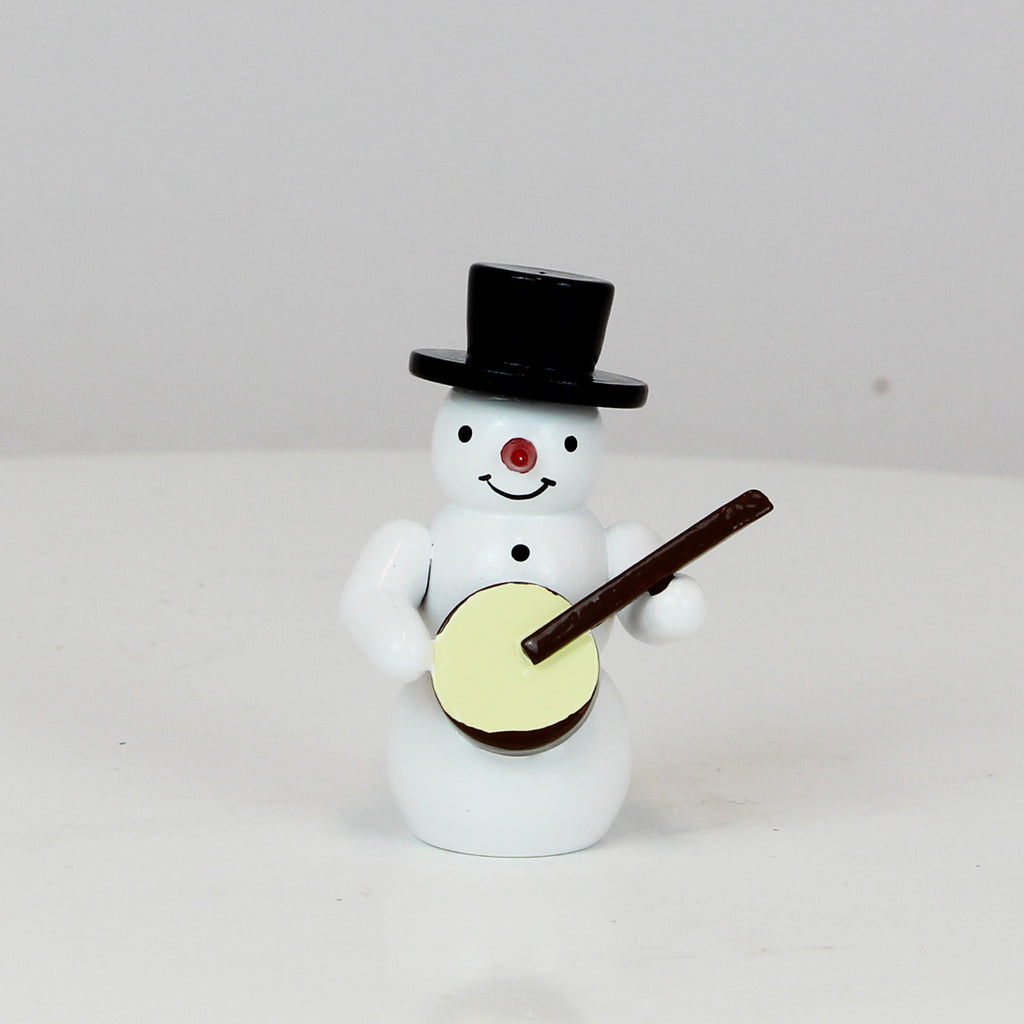 Schneemann mit Banjo