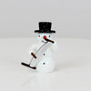Schneemann mit singender Säge