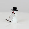 Schneemann mit singender Säge
