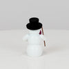 Schneemann mit lila Lampion