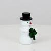 Schneemann mit Kleeblatt