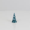 Deko-Ringbaum Grün-Weiß, glänzend – 3,5 cm