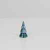 Deko-Ringbaum Grün-Weiß, glänzend – 3,5 cm