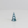 Deko-Ringbaum Grün-Weiß, glänzend – 3,5 cm